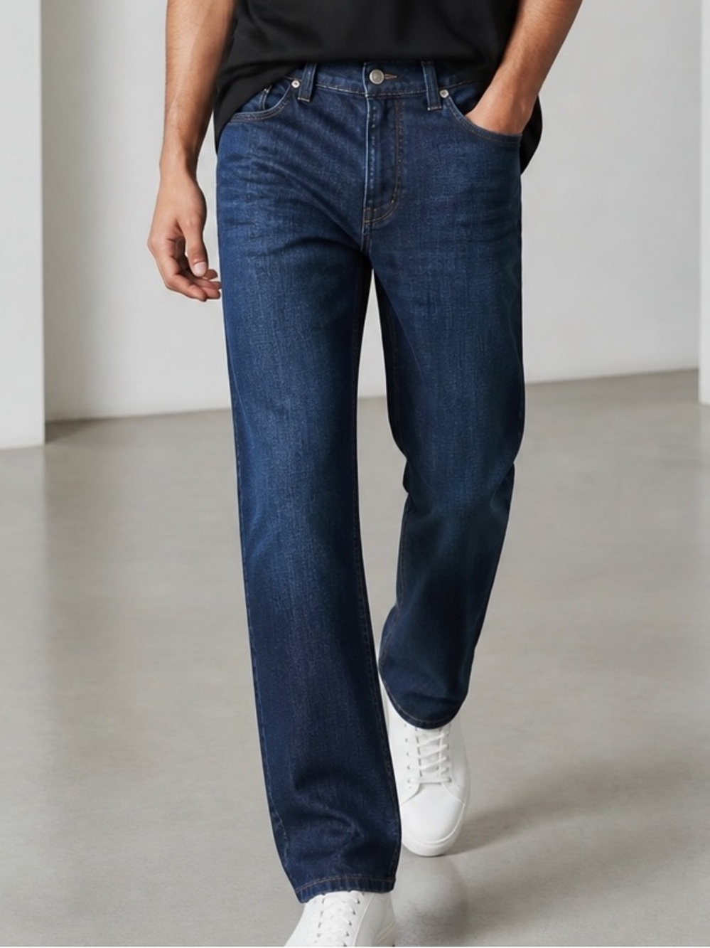NWOT FIDELITY Denim Fidelity 50-11 Aidan Straight Leg Jeans Dark Wash Size 32x30